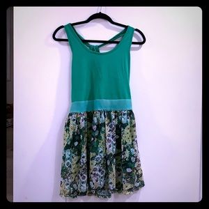 Green Flower Dress